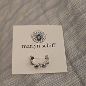 Marlyn Schiff Elegant Silver and Black Ring